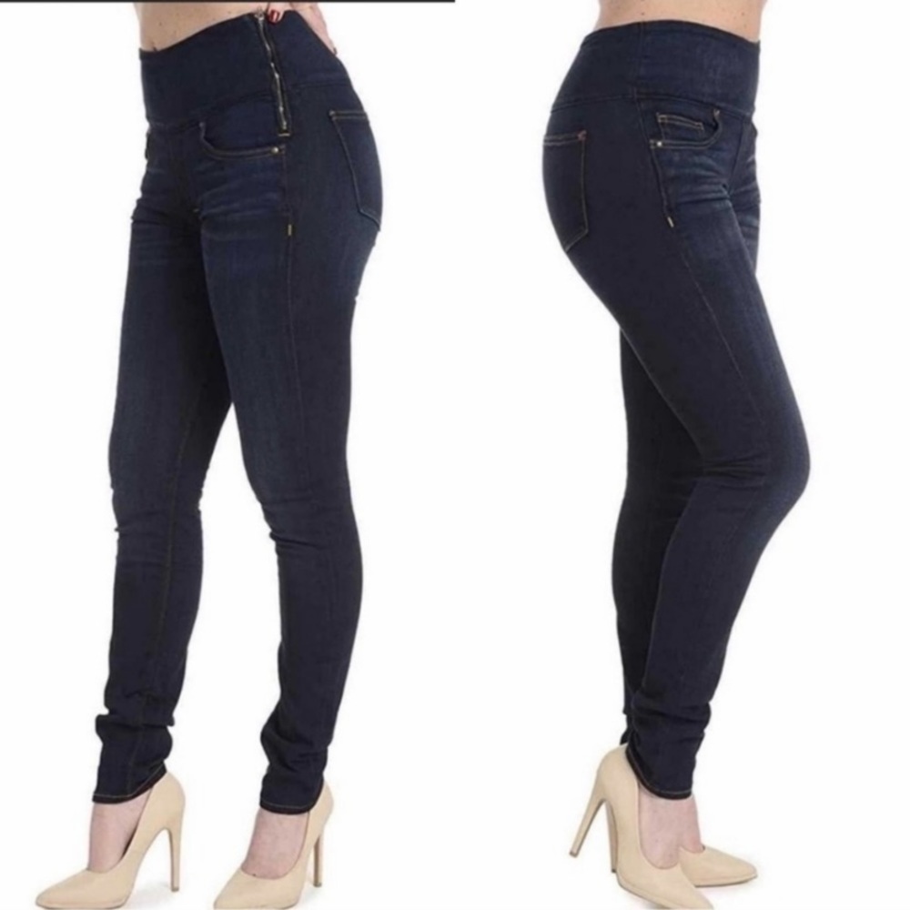 Spanx Side Zip Jean Leggings Size M